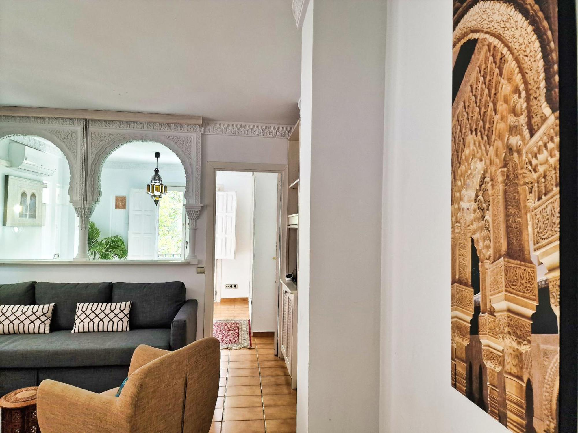 The Nasrid - Apartamento Con Balcon Frente A La Alhambra - Vistas Desde La Cama — Fotos 1